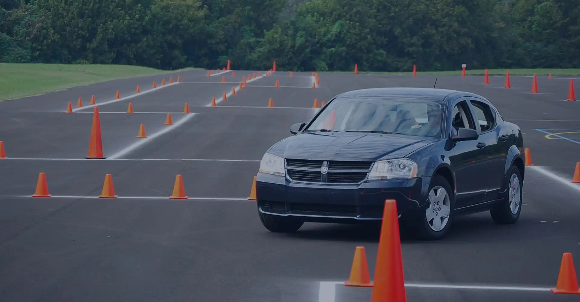 Practical Driving Test driving in heavy rain
